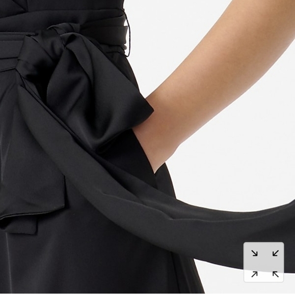 J Crew Sleeveless Satin V Neck V Back Jumpsuit - Picture 4 of 7